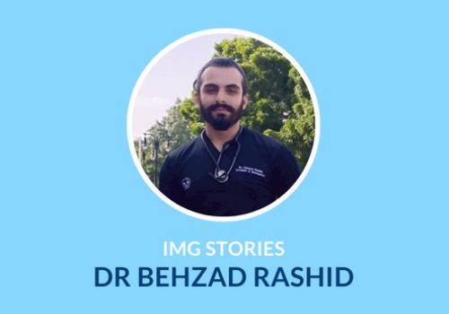 Behzad Rashid in scrubs