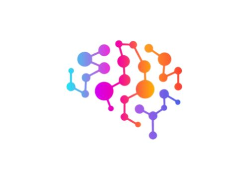 Colourful illustration of a brain