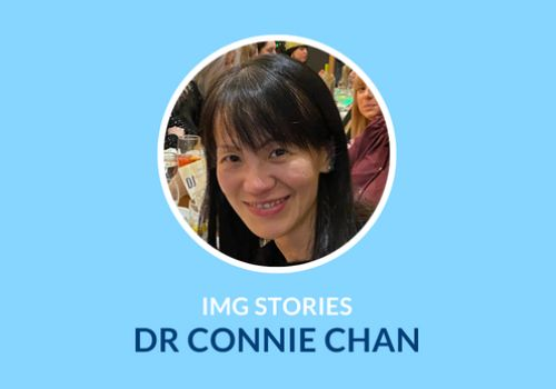 Dr Connie Chan smiling at the camera