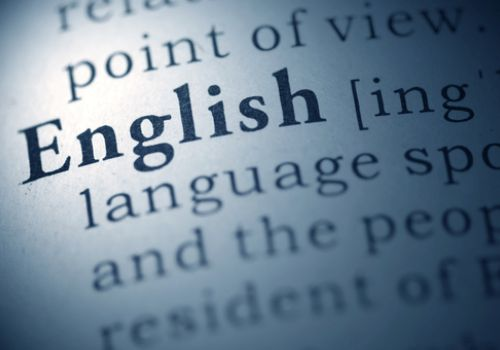 English in dictionary