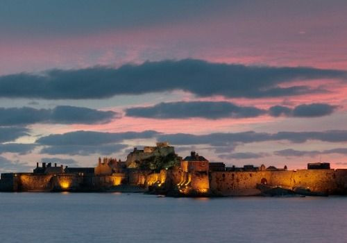 Sunset, Elizabeth Castle, Jersey